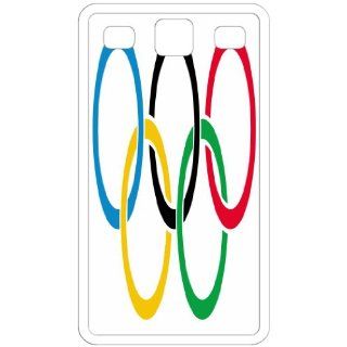 Olympic Rings Symbol White Samsung Galaxy S3 i9300 Cell Phone Case   Cover Cell Phones & Accessories