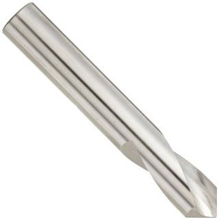 KEO 32100 High Speed Steel NC Spotting Drill Bit, Uncoated (Bright) Finish, Round Shank, Right Hand Flute, 90 Degree Point Angle, 1" Body Diameter, 6" Overall Length