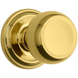 Brinks Home Security Push Pull Rotate Polished Brass Residential Passage Door Knob