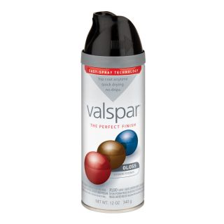 Valspar 12 oz Black High Gloss Spray Paint