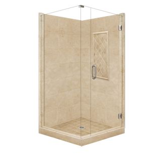 American Bath Factory Panel 86 in H x 42 in W x 48 in L Medium Square Corner Shower Kit