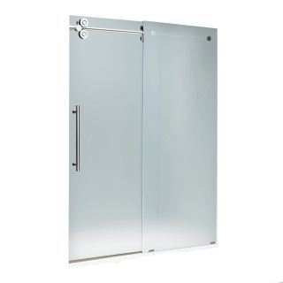VIGO 31 5/8 in W x 66 in H Frameless Frameless Bathtub Door