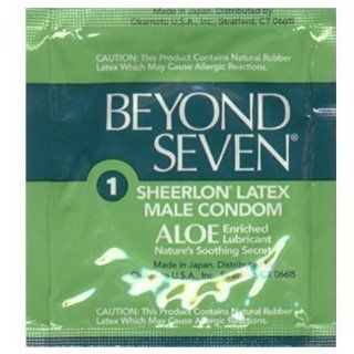 Beyond Seven Condoms with Aloe   24 Pack Health & Personal Care