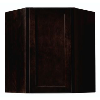 Kitchen Classics Brookton 30 in x 24 in x 12 in Chocolate Espresso Birch Corner Kitchen Wall Cabinet
