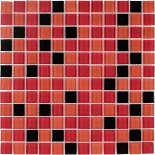 Elida Ceramica Passion Glass Mosaic Square Indoor/Outdoor Wall Tile (Common 12 in x 12 in; Actual 11.75 in x 11.75 in)