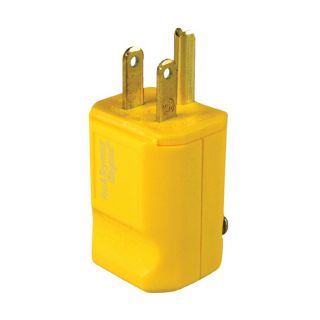 Pass & Seymour/Legrand 15 Amp 125 Volt Yellow 3 Wire Grounding Plug