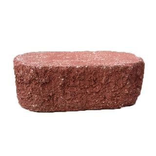 allen + roth Fulton Red Double Split Retaining Wall Block (Common 12 in x 4 in; Actual 11.7 in x 4 in)