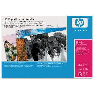 HP Artist Matte Canvas Contains 25 Sheets Of B+/A3+ Size Hp Artist Matte Canvas