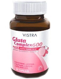 Vistra Gluta Complex 600 Plus Alpha Lipoic Acid Contains 30 Capsules. 