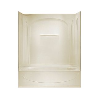 Sterling Acclaim AFD 74.25 in H x 60 in W x 30 in L Almond 4 Piece Alcove Shower Kit with Bathtub