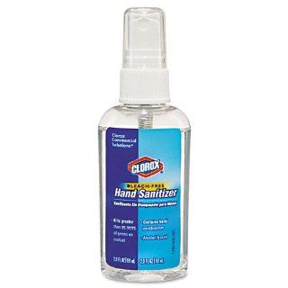 Clorox Products   Clorox   Unscented Moisturizing Hand Sanitizer, 2 oz. Spray Bottle   Sold As 1 Each   Ideal for use in healthcare, food service and educational institutions.   Kills 99.999% of germs within 15 seconds.   Nondrying formula contains natural