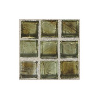 American Olean Visionaire Summer Storm Glass Mosaic Square Indoor/Outdoor Wall Tile (Common 13 in x 13 in; Actual 12.87 in x 12.87 in)