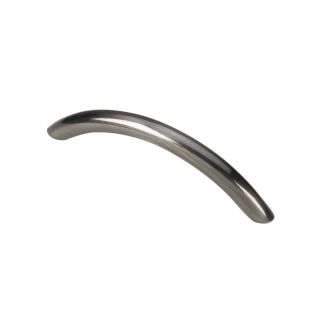 Siro Designs 3 3/4 in Center to Center Fine Brushed Black Nickel Pennysavers Arched Cabinet Pull