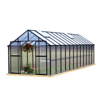 Monticello 24.5 ft L x 8.1 ft W x 7.6 ft H Metal Greenhouse