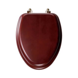 Mayfair Natural Reflections Cherry Wood Elongated Toilet Seat