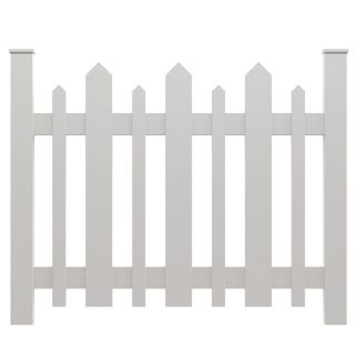 Gatehouse White Vinyl Fence Panel (Common 31 in x 38 in; Actual 30.88 in x 38 in)
