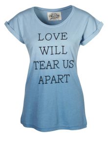 Worn By   LOVE WILL TEAR US APART   Print T shirt   blue