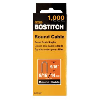 Bostitch 1000 Pack 9/16 x 1/3 Cable/Wire Staples