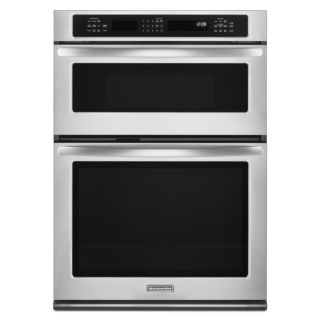 KitchenAid 27 in Self Cleaning Convection Microwave Wall Oven Combo (Stainless Steel)