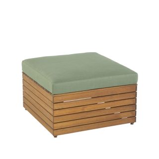 Garden Treasures 1 Hunter Woods 26.26 in L x 26.26 in W x 12.44 in H Wood Ottoman