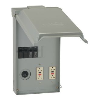 GE 100 Amp 5 Circuit Overhead or Underground Temporary Power Panel