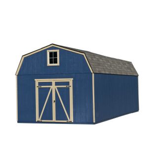Heartland Estate Gambrel Engineered Wood Storage Shed (Common 12 ft x 24 ft; Interior Dimensions 11.42 ft x 23.42 ft)