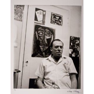 Art Charles Bukowski (De Longpre St. Apt. w/Bukowski's art in the background)  Silver Gelatin  Sam Cherry