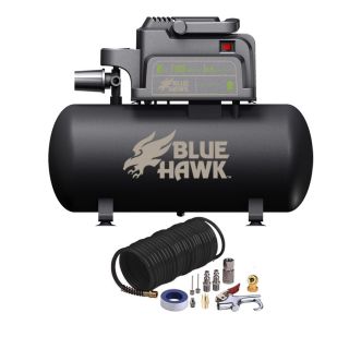 Blue Hawk 0.3 HP 2 Gallon 100 PSI Electric Air Compressor