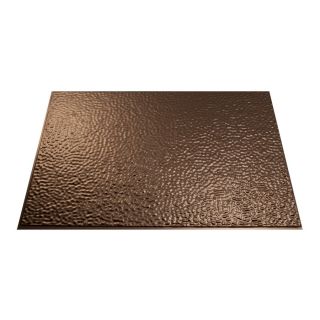 Fasade 24 1/2 in Oil Rubbed Bronze Thermoplastic Multipurpose Backsplash