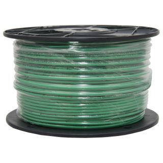 500 ft 12 AWG Solid Green Copper THHN Wire (By the Roll)