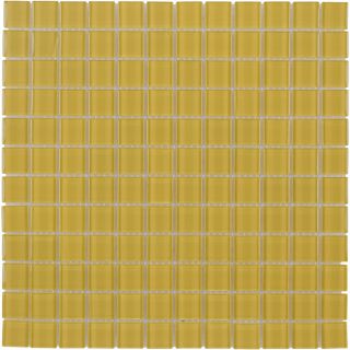 Elida Ceramica Sunflower Glass Mosaic Square Indoor/Outdoor Wall Tile (Common 12 in x 12 in; Actual 11.75 in x 11.75 in)