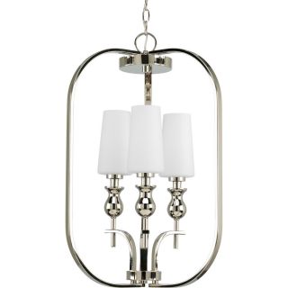 Progress Lighting Ladyluck 3 Light Polished Nickel Chandelier