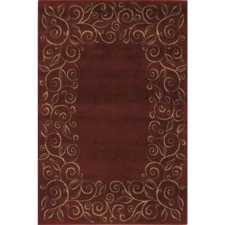 Shaw Living Chateau 5 ft 3 in x 7 ft 10 in Rectangular Purple Transitional Area Rug