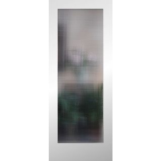 ReliaBilt 24 in x 80 in 1 Lite Solid Core Non Bored Patterned Interior Slab Door