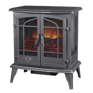 Style Selections 25 in W 4,600 BTU Black Metal Corner or Wall Mount Electric Stove