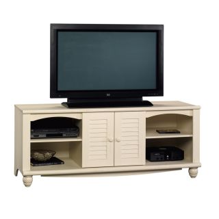 Sauder Harbor View Antiqued White Television Stand