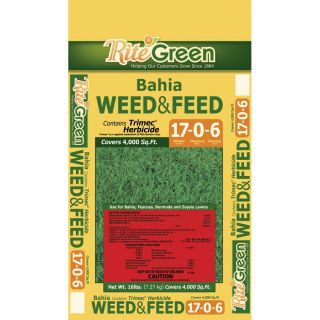 Rite Green 4,000 sq ft Rite Green Spring/Fall Organic or Tural Weed and Feed Lawn Fertilizer (17 0 6)