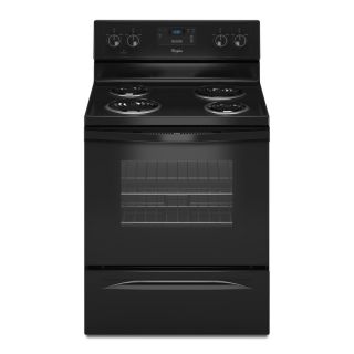 Whirlpool Freestanding 4.8 cu ft Electric Range (Black) (Common 30 in; Actual 29.875 in)