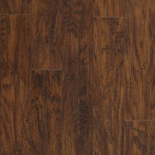 Pergo Max 5 in W x 3.96 ft L Richland Hickory Handscraped Laminate Wood Planks