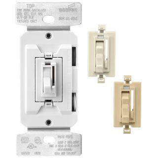 Cooper Wiring Devices Trace 8 Amp White, Ivory, Light Almond Dimmer
