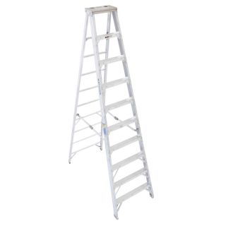 Werner 10 ft Aluminum 375 lb Type IAA Step Ladder