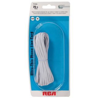 RCA 25' Thin Phone Line Cord