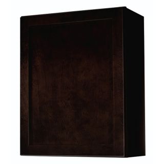 Kitchen Classics Brookton 30 in x 24 in x 12 in Chocolate Espresso Birch Single Door Kitchen Wall Cabinet