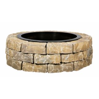 allen + roth Chandler Blend Flagstone Fire Pit Patio Block Project Kit