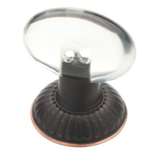 Brainerd 1 in Bronze with Copper Highlights Oval Cabinet Knob