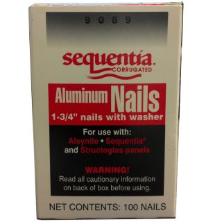 Sequentia 3,600 Count 9 Gauge 1.75 in Aluminum Roofing Nails with Neoprene Washer