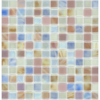 Elida Ceramica Recycled Soft Summer Glass Mosaic Square Indoor/Outdoor Wall Tile (Common 12 in x 12 in; Actual 12.5 in x 12.5 in)