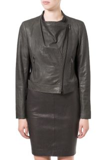DKNY Leather jacket   grey