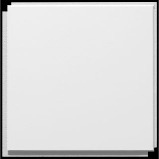 Armstrong 40 Pack Washable White Homestyle Ceiling Tile Panel (Common 12 in x 12 in; Actual 11.985 in x 11.985 in)
