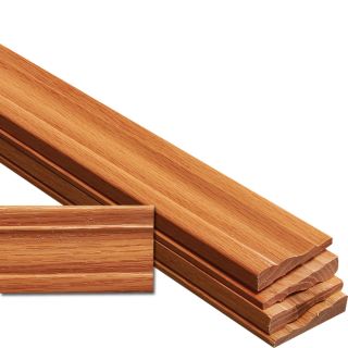 5 Piece 0.5 in x 2.25 in x 7 ft Interior Stained Oak Casing Moulding Contractor Package (Pattern L 356)